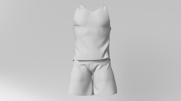 sports vest shorts model