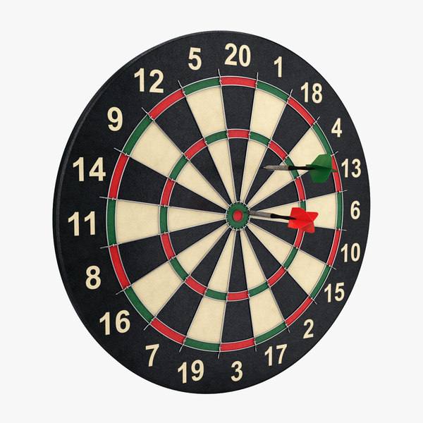 3D dart board model