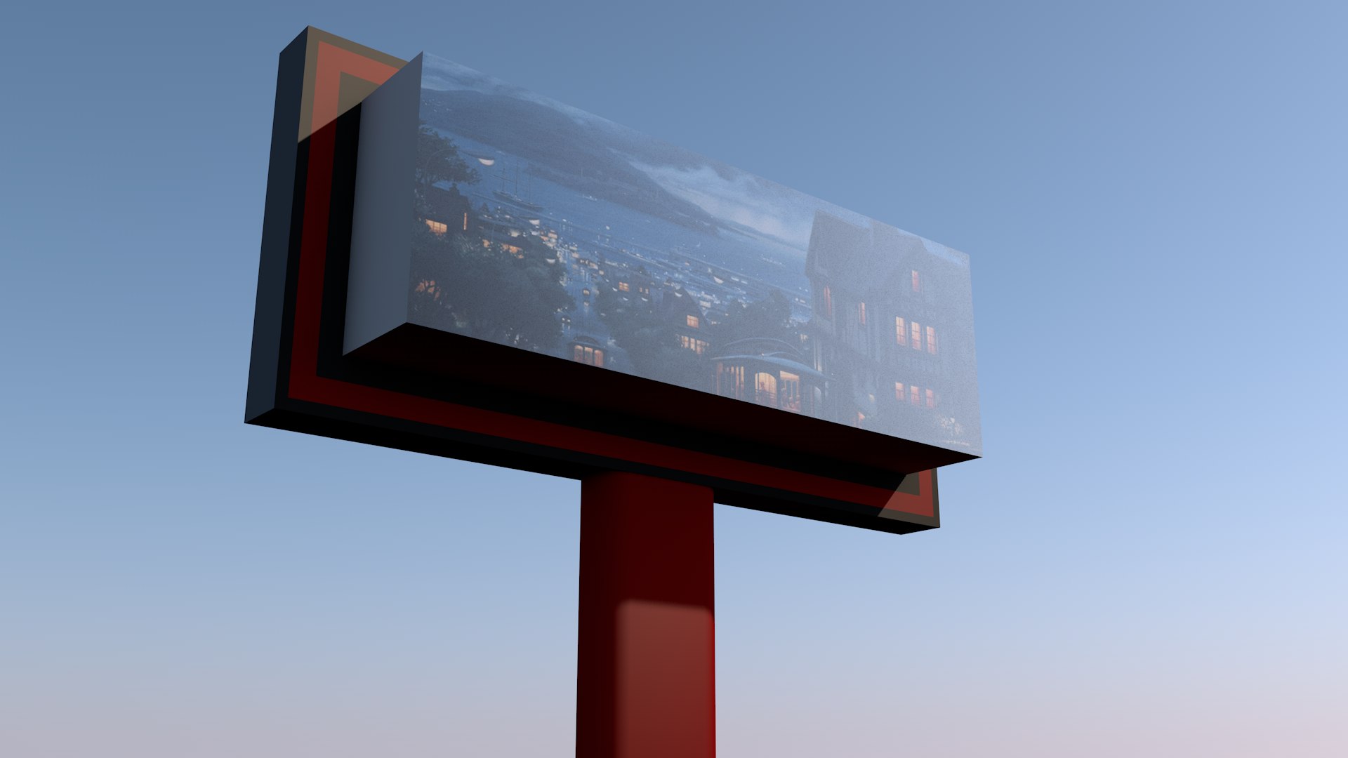 Banner road 3D TurboSquid 1551190