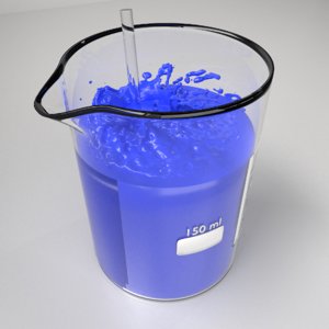150 ml glass beaker model