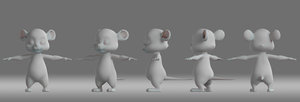 3D cartoon mouse