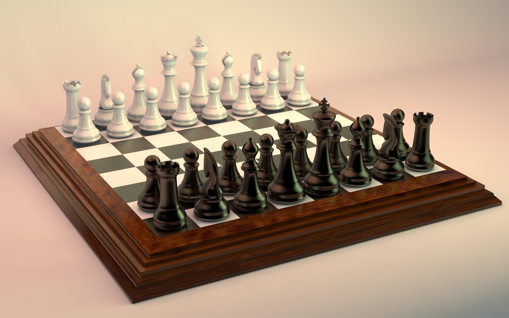 3D Chess Board TurboSquid 1551375