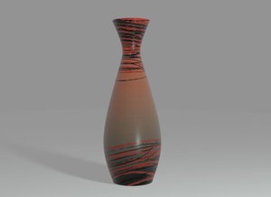 3D floor vase