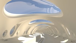 3D futuristic tunnel