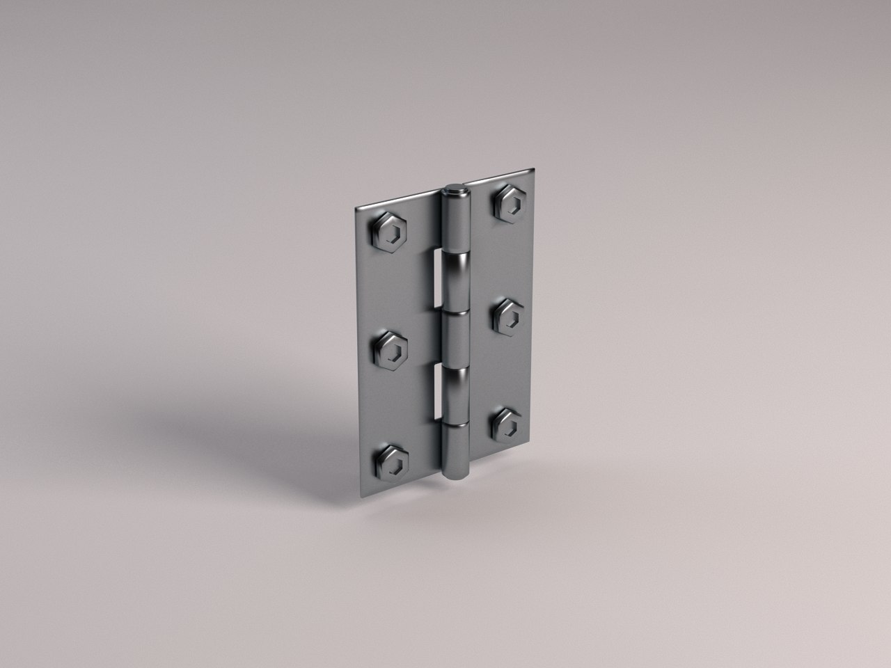 Free 3D hinges chrome model TurboSquid 1552006