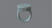 3D bronze celtic ring