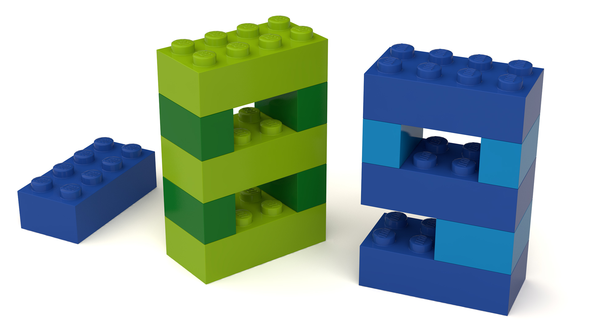 Lego numbers 3D model TurboSquid 1552266