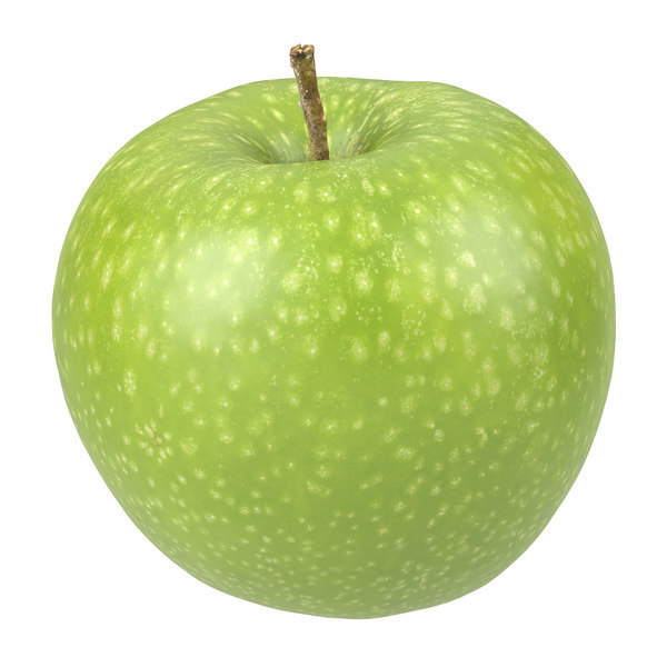 3D photorealistic scanned apple model