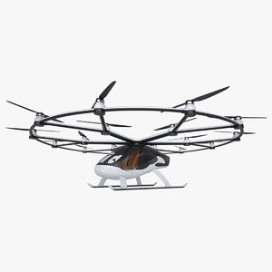 3D photoreal air taxi drone model