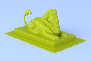 stuffed animals printing sphinx model