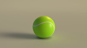 3D tennis ball model