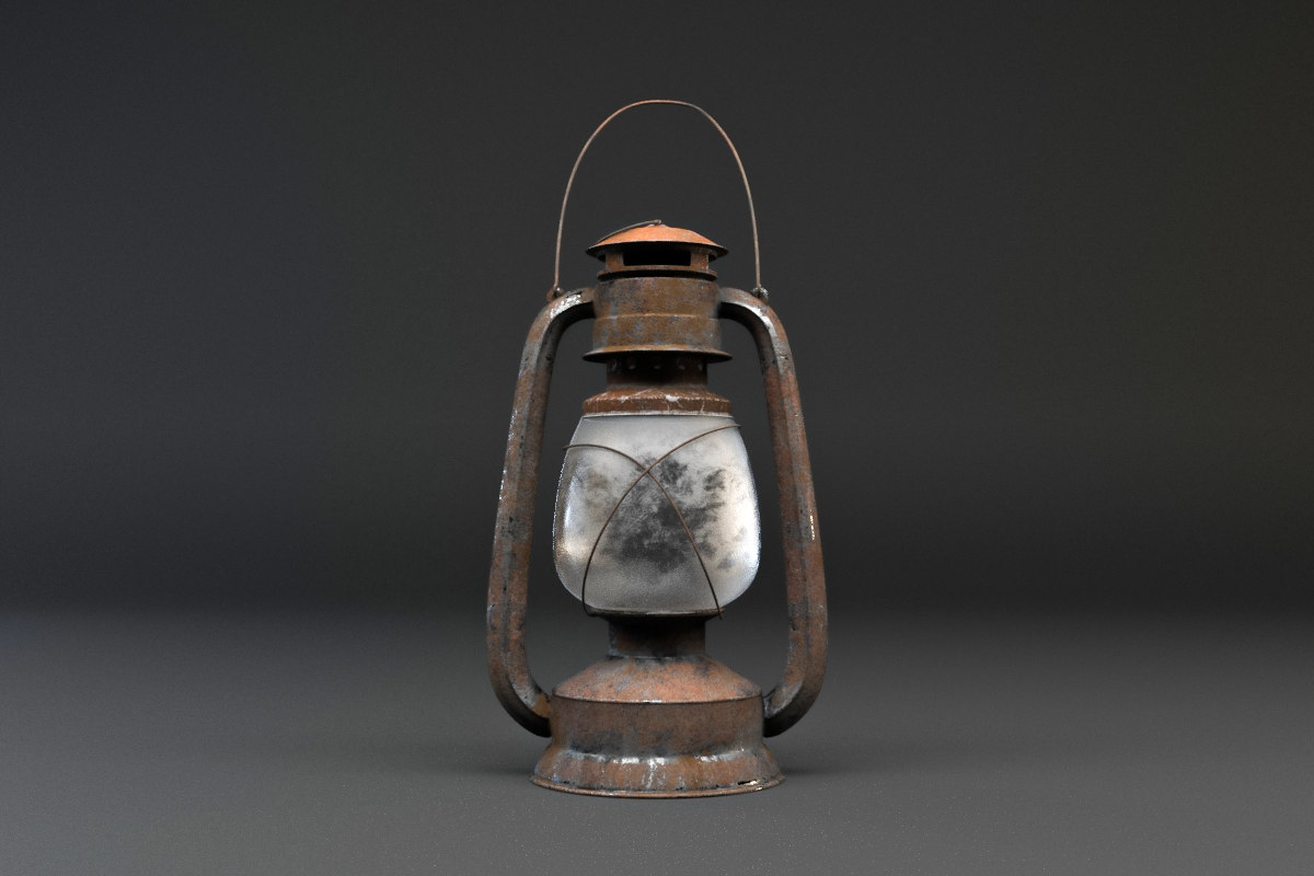 3D old lamp TurboSquid 1552787