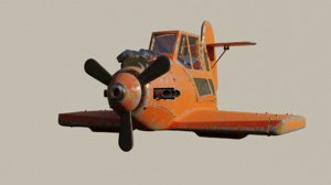 plane rust 3D model