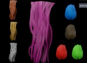3D model blender hair