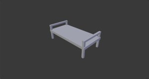 bed decoration 3D model