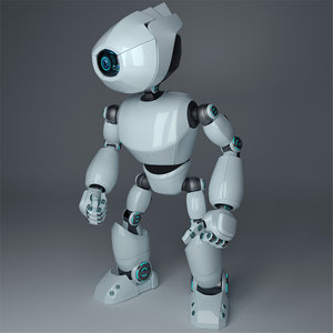3D model robot character android