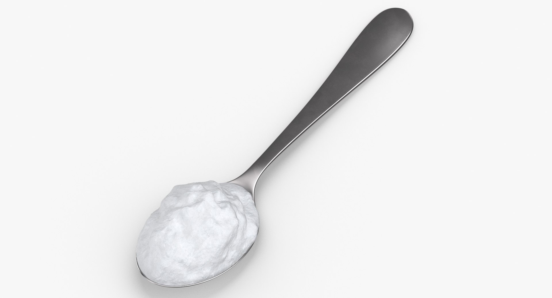 3D steel spoon flour model TurboSquid 1549498