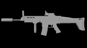 scarl gun 3D model