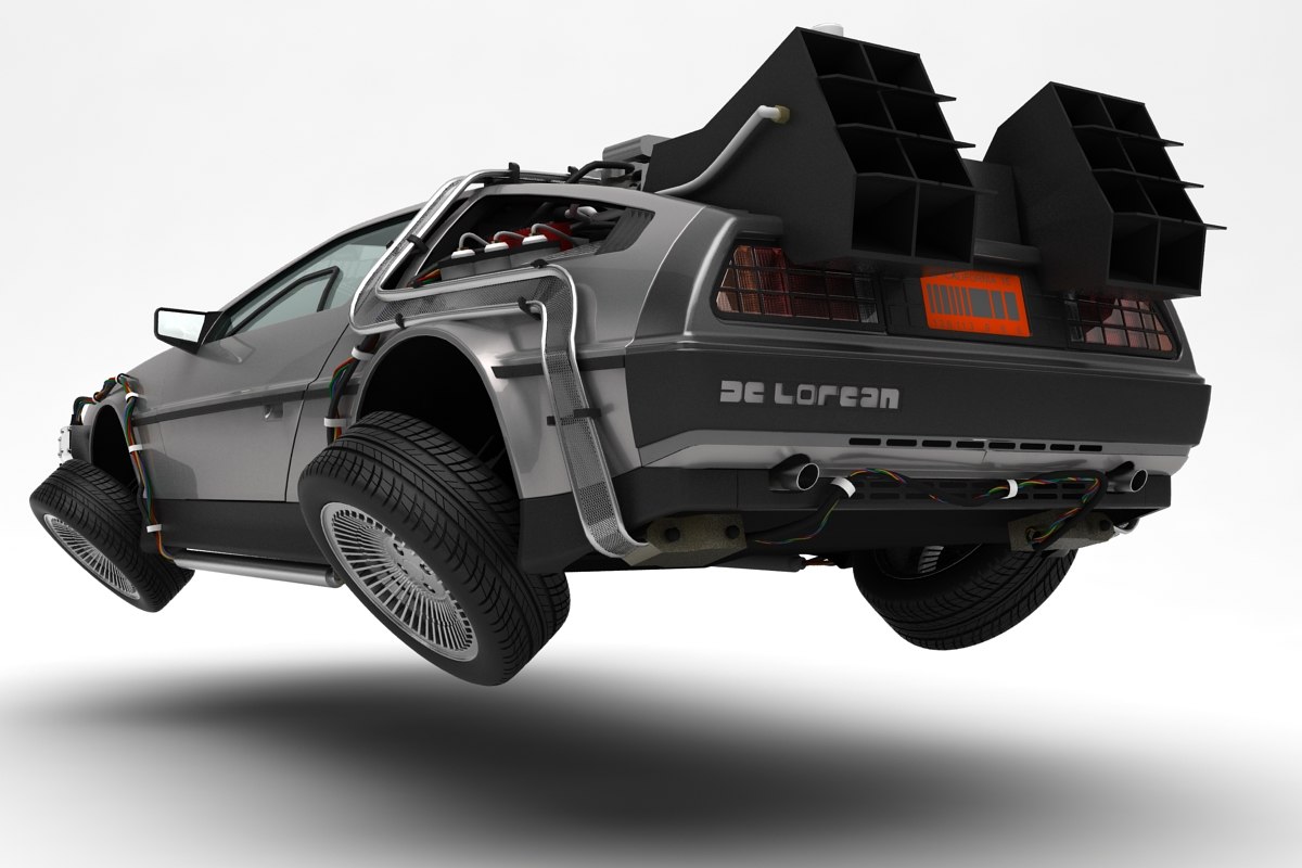 Dmc delorean time machine 3D model - TurboSquid 1553494