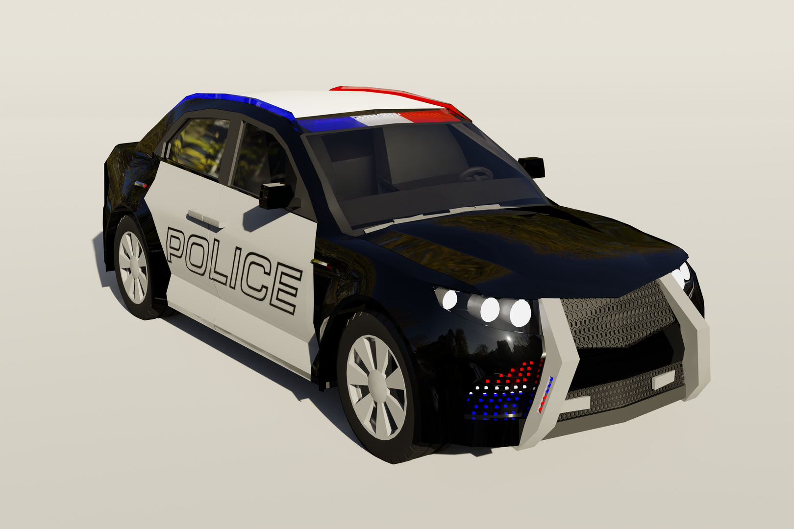 3D police car model - TurboSquid 1553517