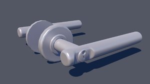 3D model door lever