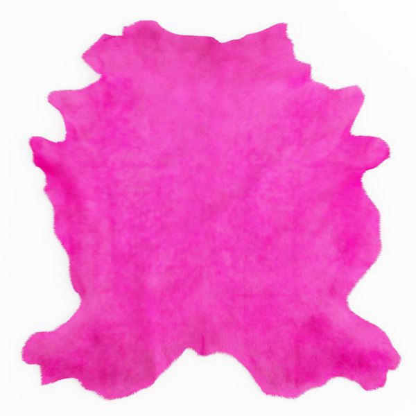 3d Wool Pink Cowhide Rug Turbosquid, Pink Cowhide Rug