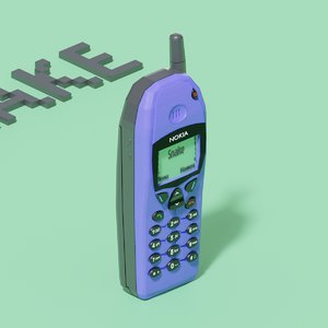 3D nokia mobile phone model