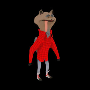 mervin wererolf werewolf character animation model