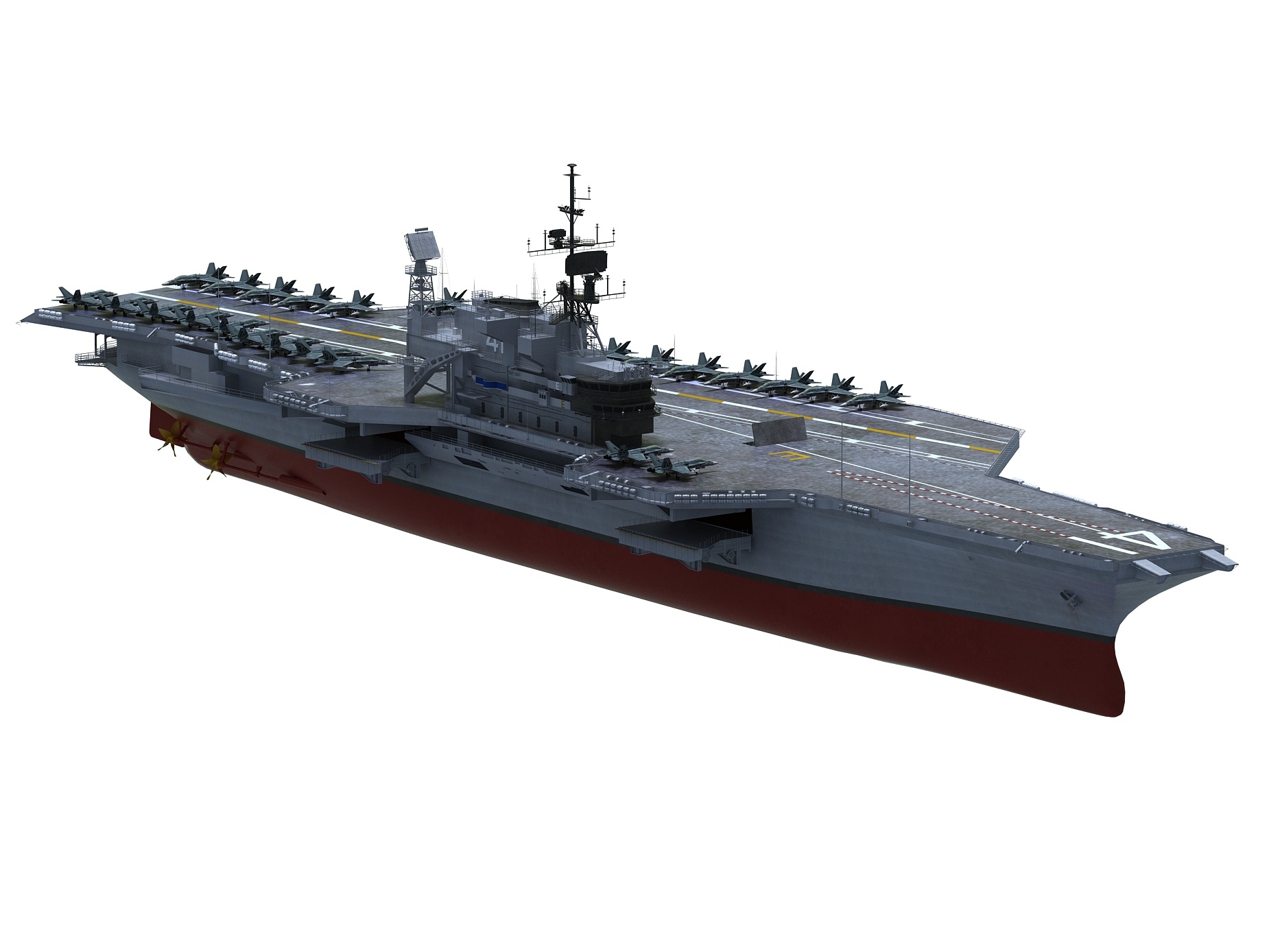 Uss midway cv-41 3D model - TurboSquid 1554076