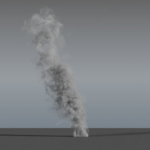smoke rising 06 - 3D model