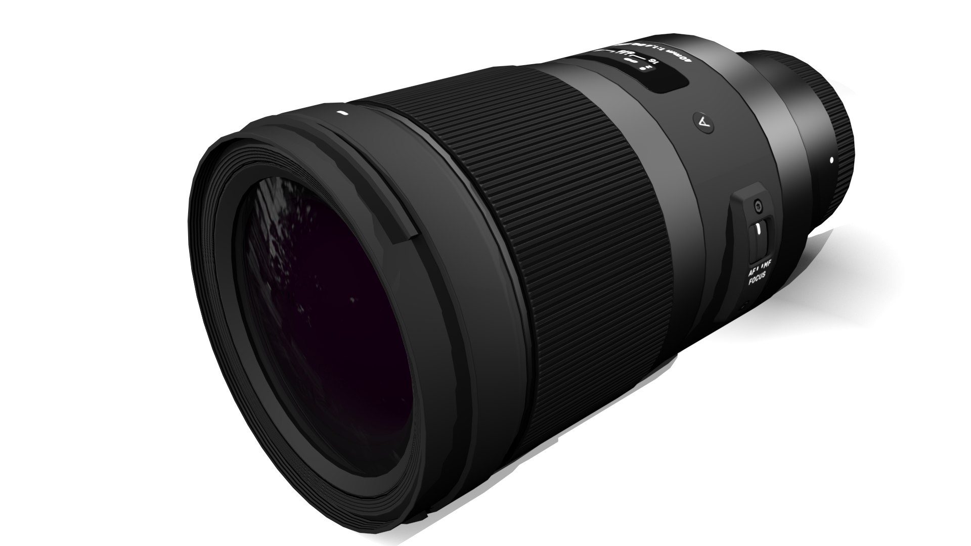 Sigma 40mm f1 4 3D model - TurboSquid 1554511