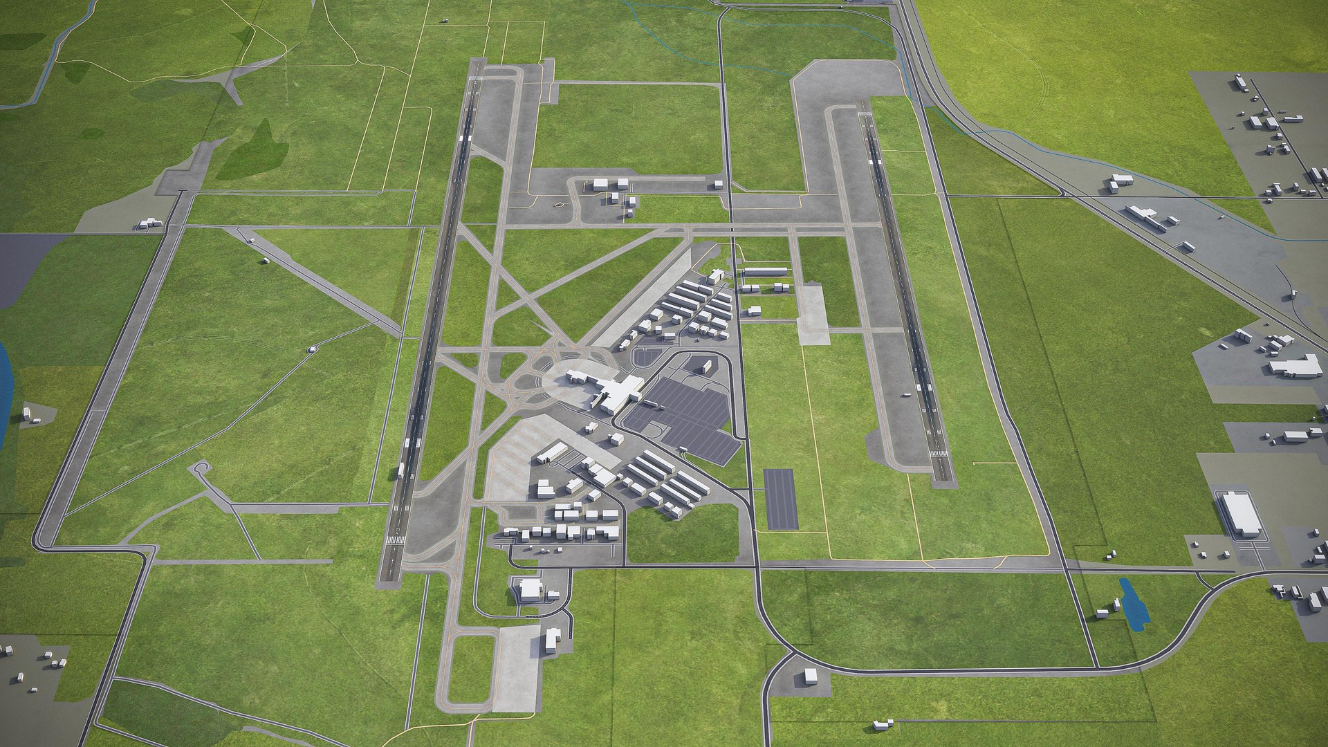 Airport 3D model - TurboSquid 1554504