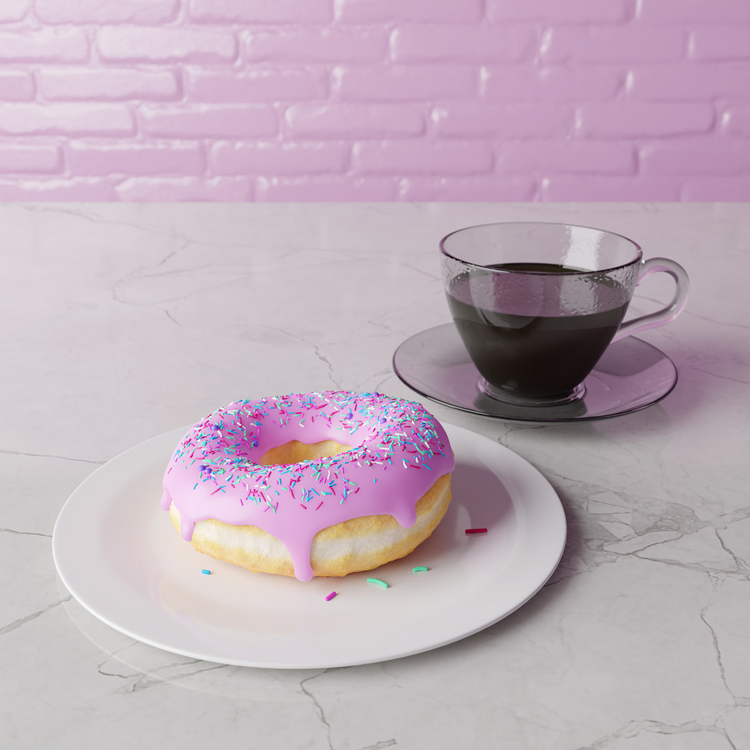 3D donut blender model - TurboSquid 1554559