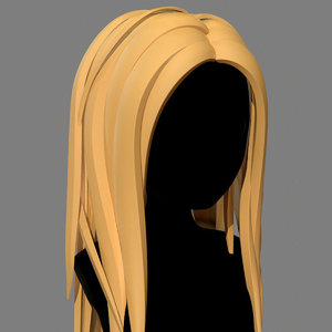 character - cartoon girl 3D model