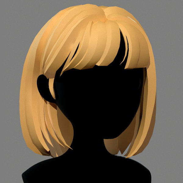 キャラクター 漫画 女の子ショートヘア013dモデル Turbosquid