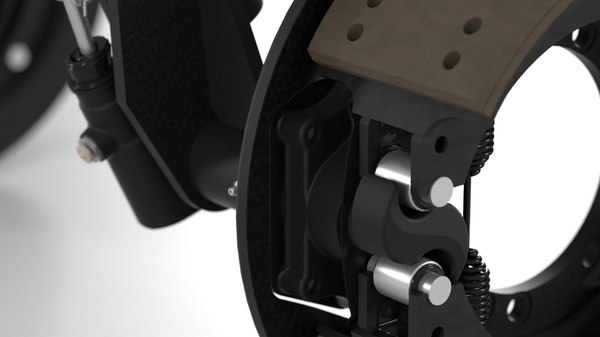 pair vehicle brakes assemblies 3D model