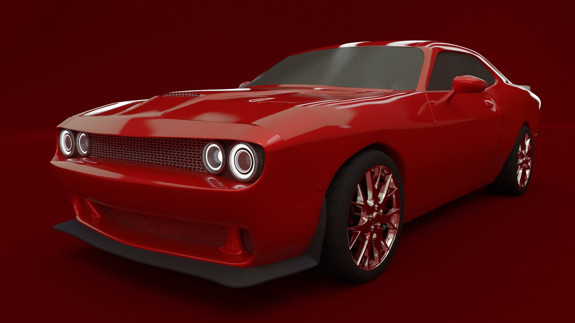 Dodge challenger 3d model