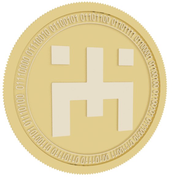 poa gold coin 3D