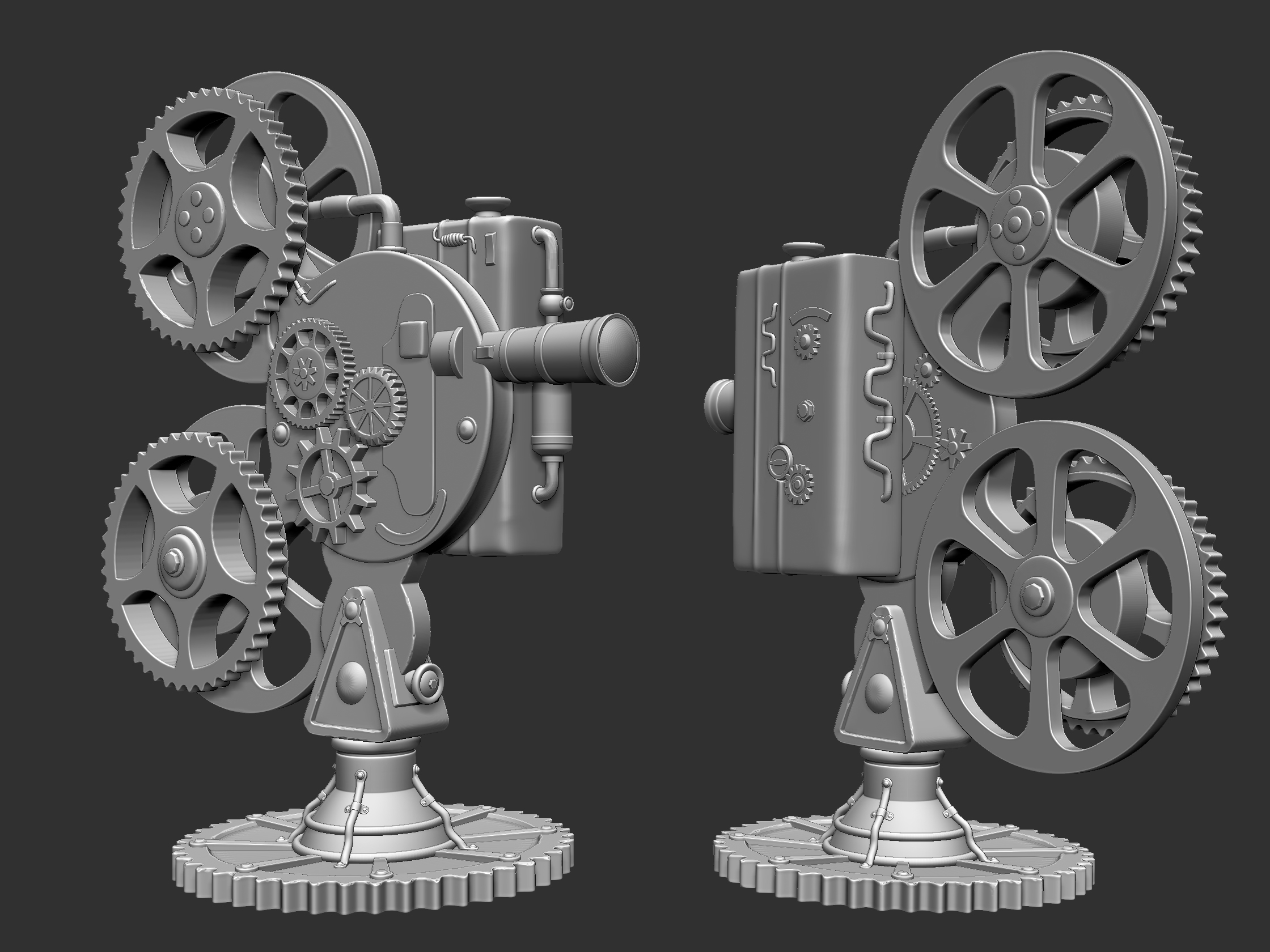 3D модель Проектор стимпанк - TurboSquid 1555110