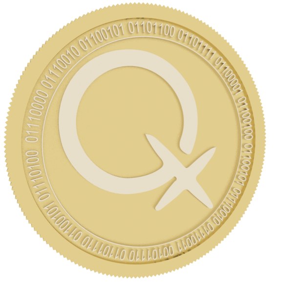 quickx protocol gold coin 3D model