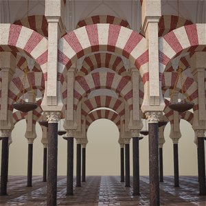 mosque hall model