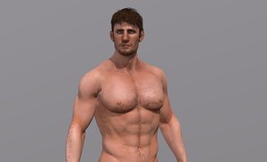man character rigged 3D model