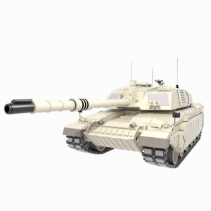 3D challenger 2 tank model