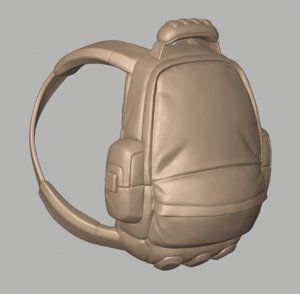 3D stylized bag