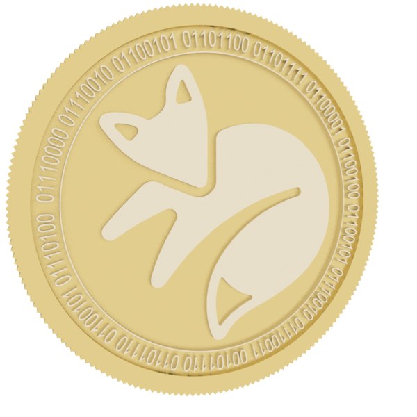 scry info gold coin 3D model