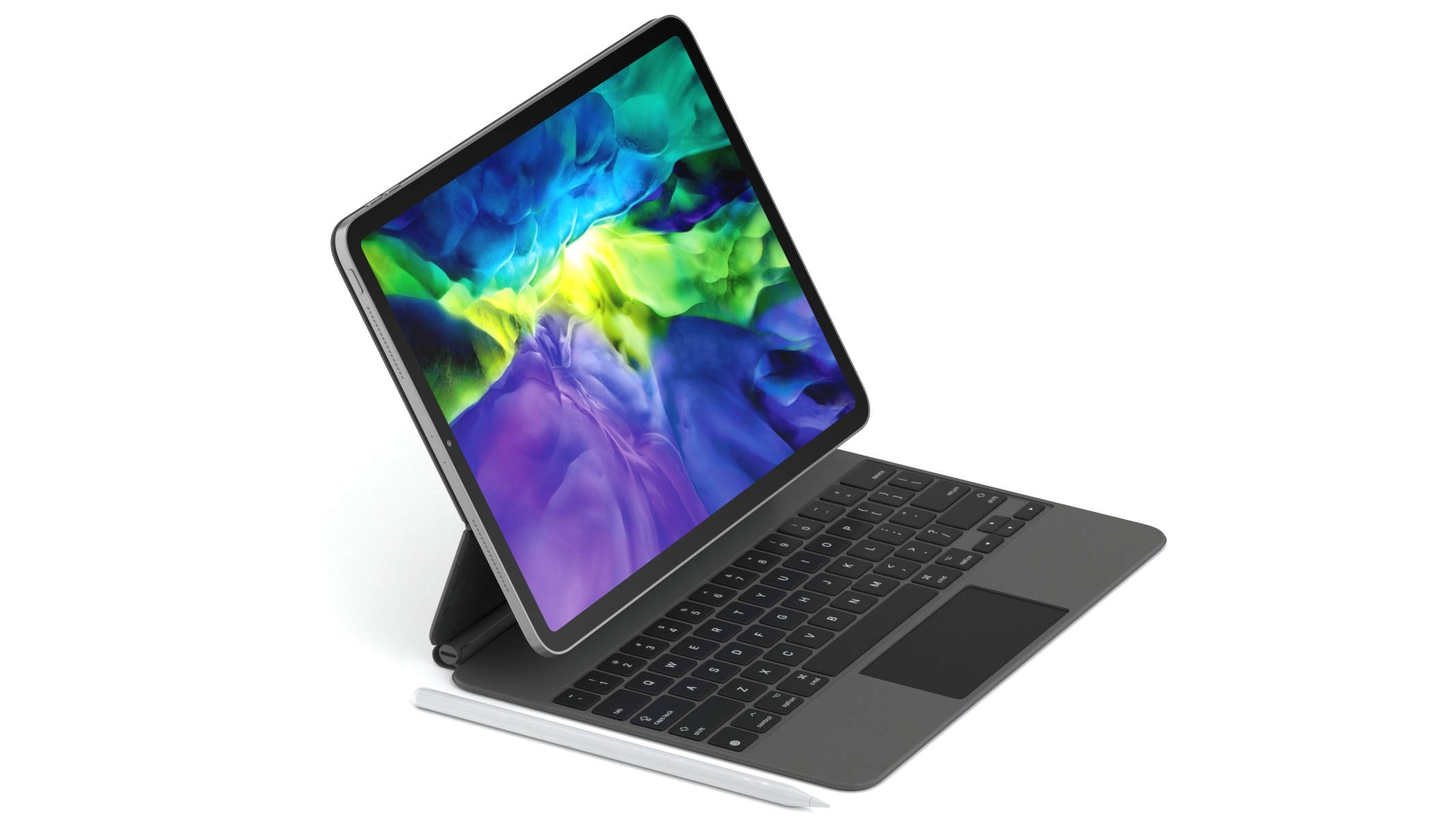 Apple iPad Pro 11 Zoll und 12,9 Zoll und Magic Keyboard 2020 3DModell TurboSquid 1555740