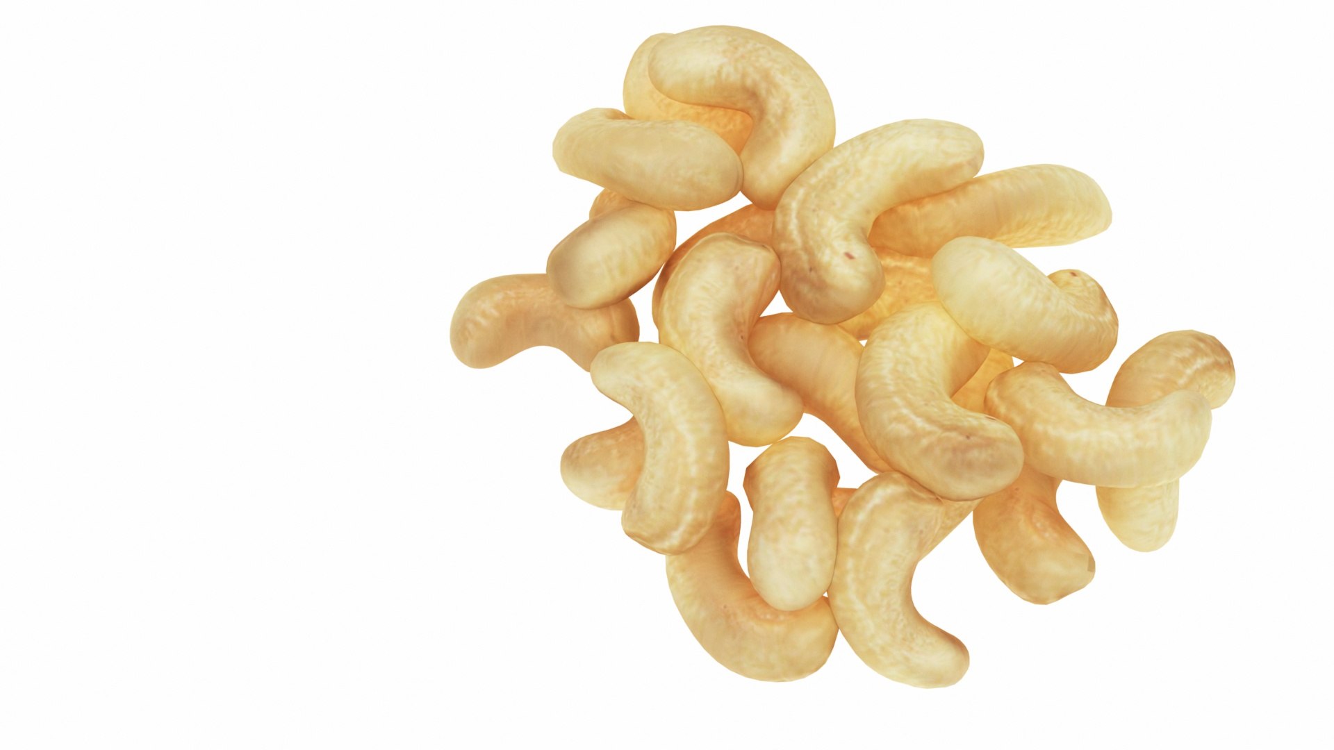 Cashew nut food 3D model TurboSquid 1555774