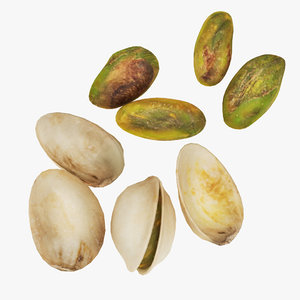 pistachio nuts 3D model