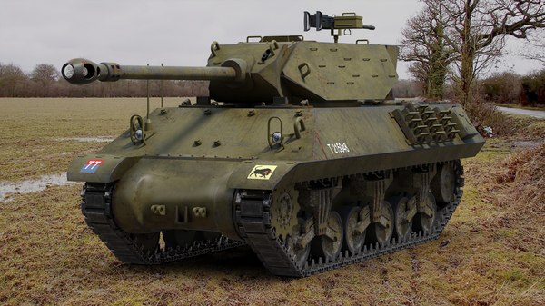 M10アキリーズ戦車破壊者3dモデル Turbosquid