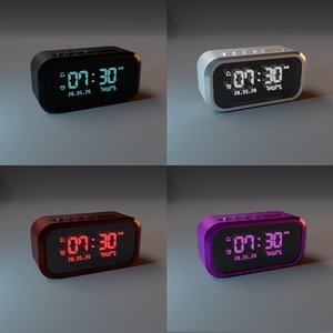 3D digital clock